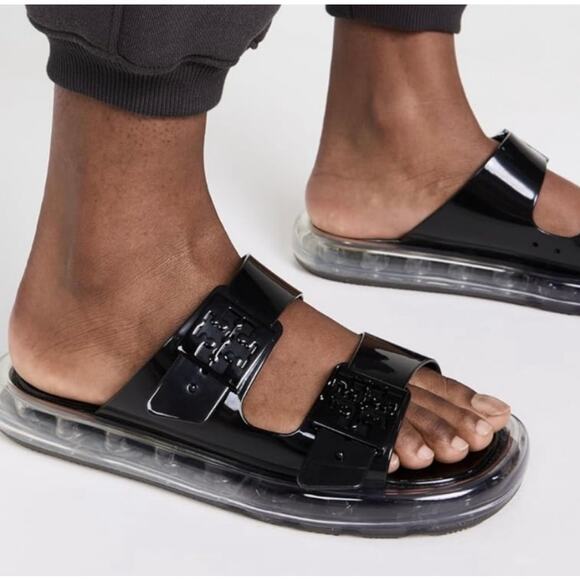 Tory Burch Buckle Bubble Jelly Slides - Picture 1 of 13